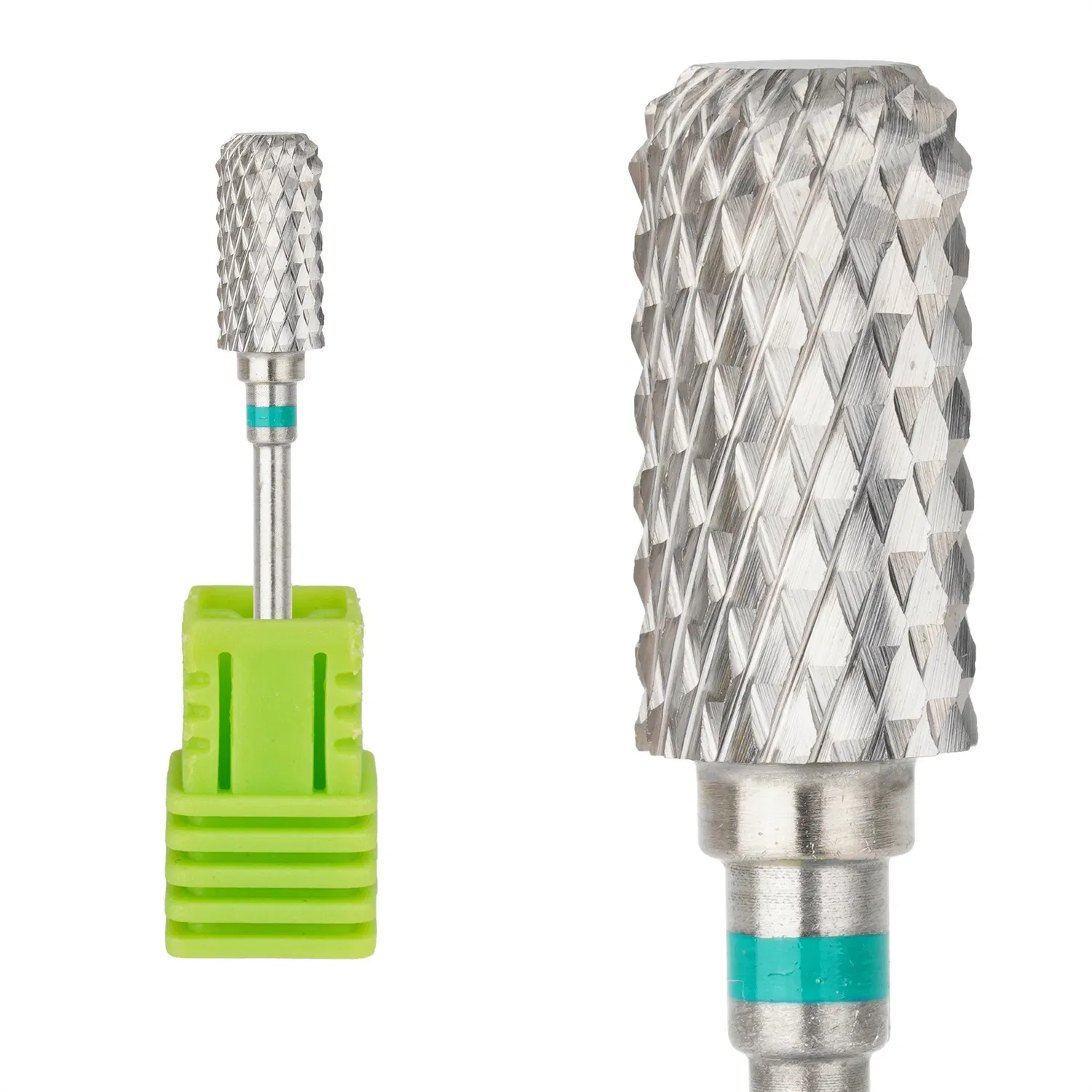 6.6mm Large Rounded Top Bits Professional Cuticle Drill Bits New Style Hard Gel Removal Carbide Nail Bit for Nail Drill Machine