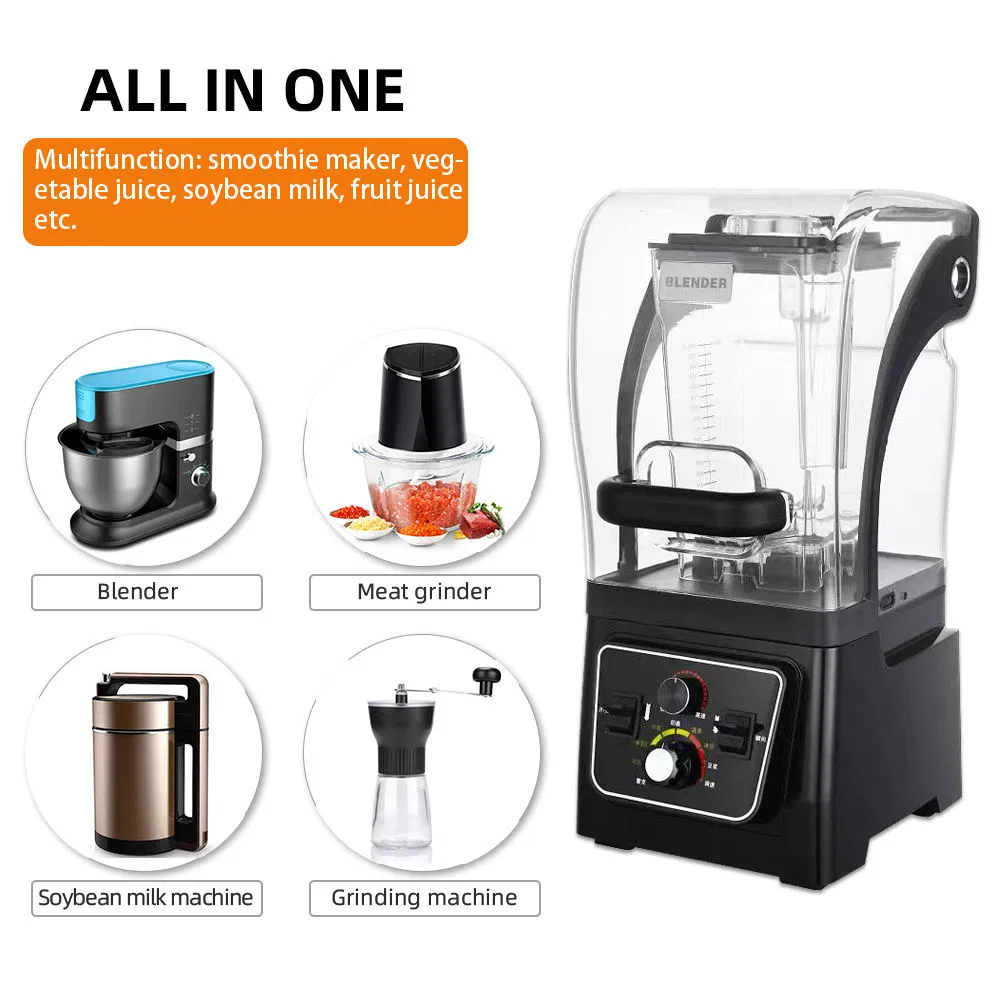 Профессиональный блендер MaNenDa 1680W со звукоизоляцией