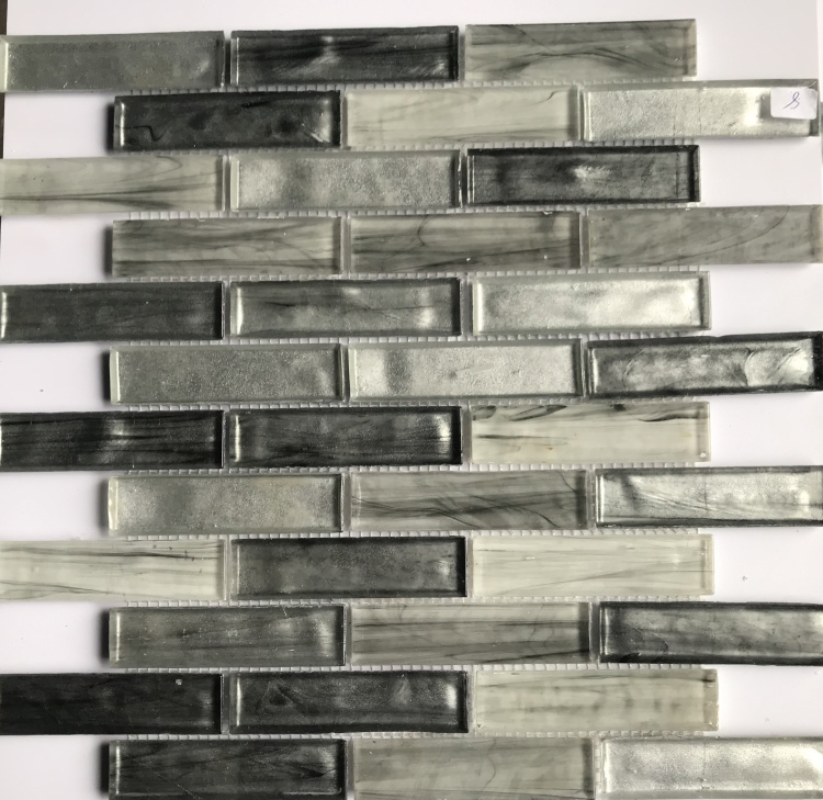 Hot Sale Italian Strip Glass Mosaic Tile for Kitchen Splash Back