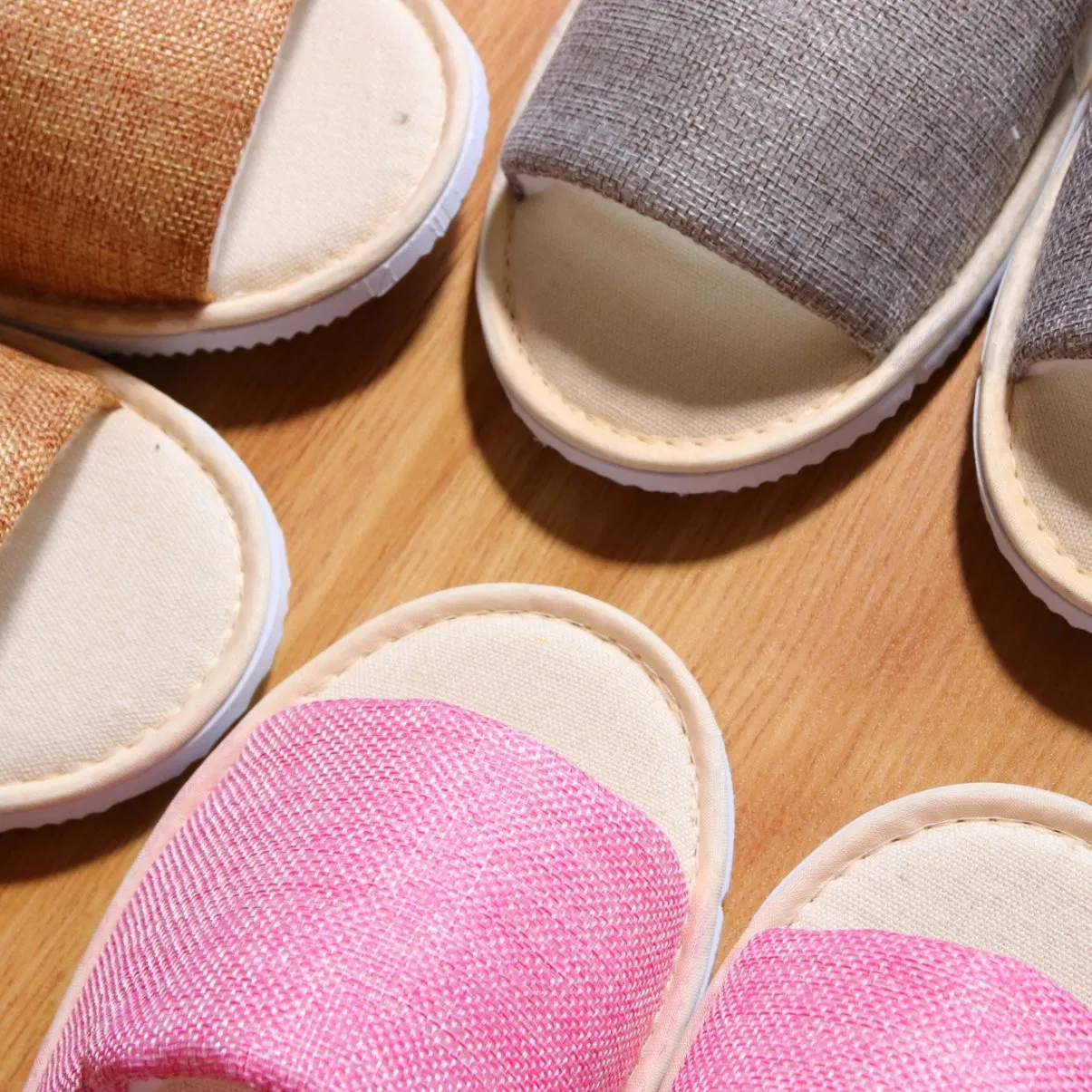 Custom Disposable Slippers for Hotels with Soft Cotton
