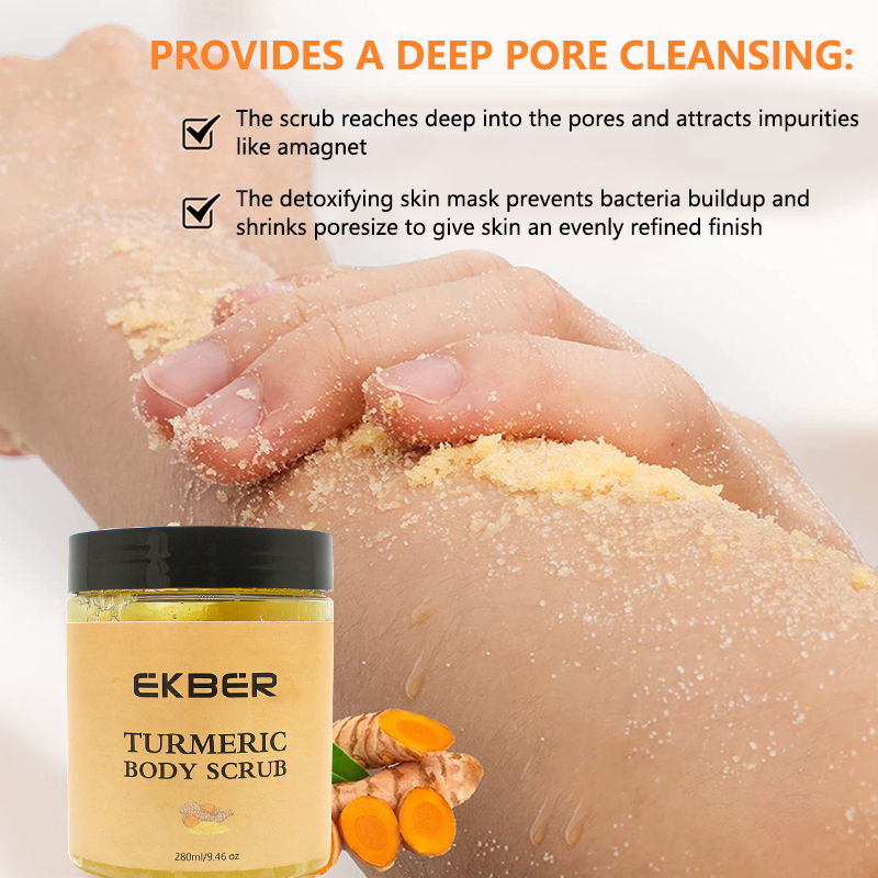 Light Spots Whitening Body and Face Suitable for Summber Turmeric Body Scrub