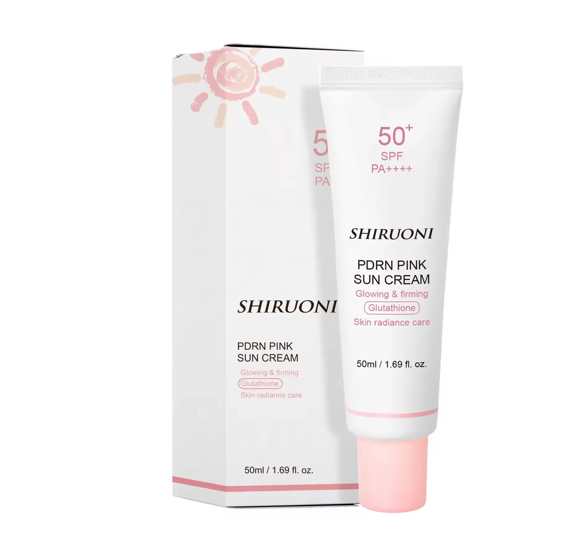 Private Label 50g SPF50+++ Oil Free UV Sunscreen Sunblock UVA UVB Natural Organic Sun Protection Waterproof Sunscreen