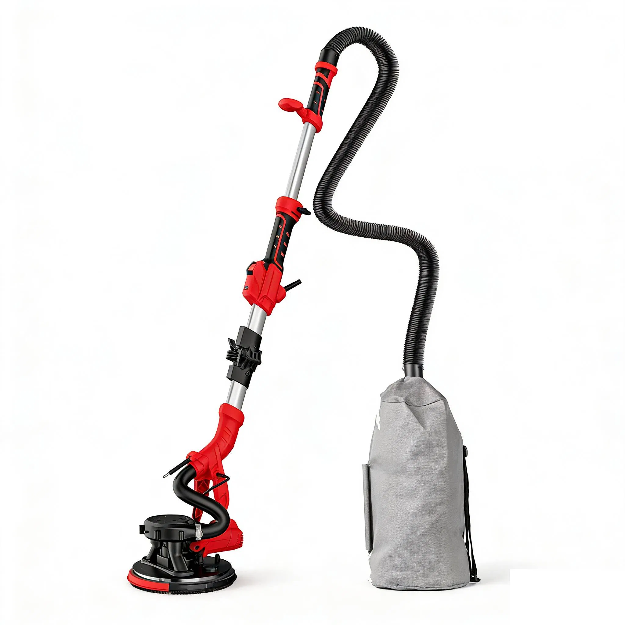 Glgw Variable Speed LED Light Dust-Free Wall Sander Portable Grinding Machine 180mm Electric Drywall Sander