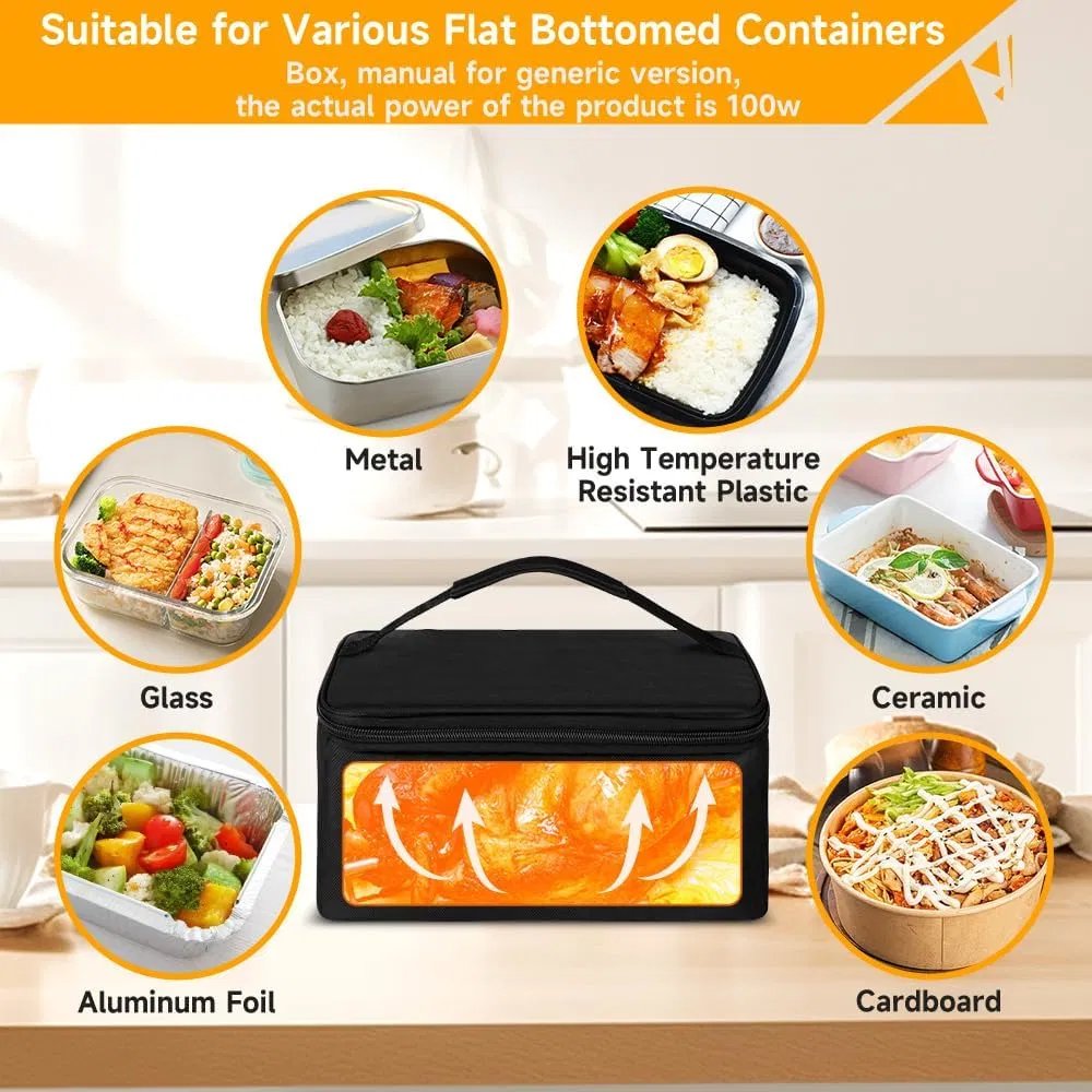 100W Compact Personal Microwave Oven Food Heater for Quick Meal Heating
