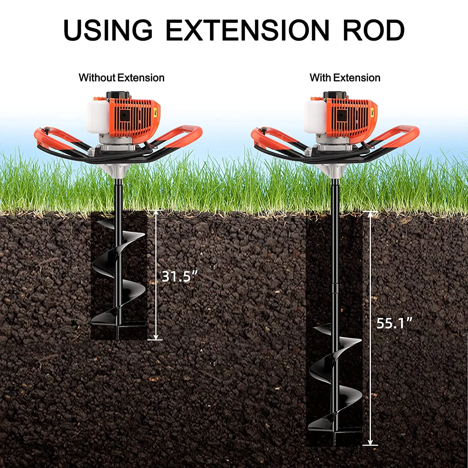 520b Exquisite Workmanship Earth Auger Drill Post Hole Digger Price