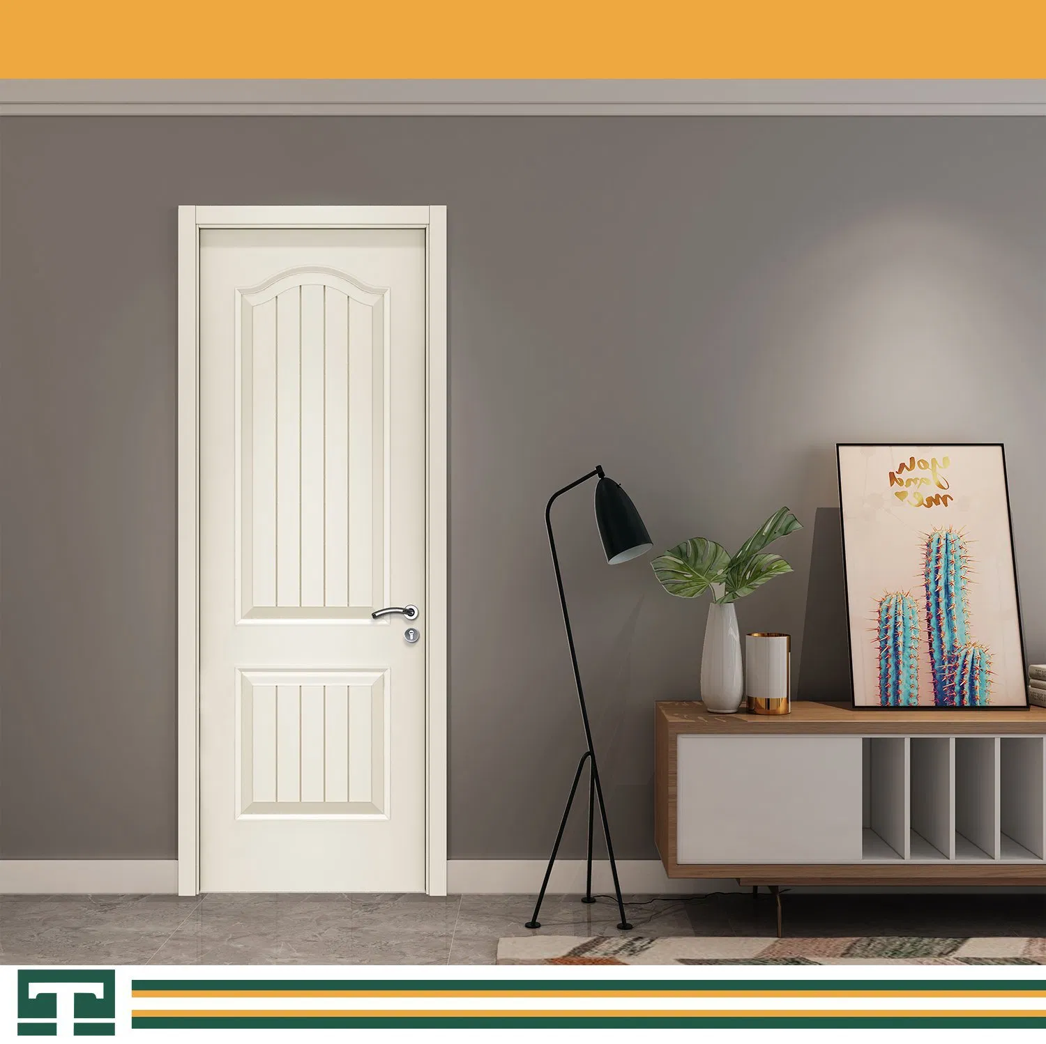 Wholesale Solid Wood Interior Wooden Soundproof Fire Rated WPC Room Composite Entrance House Door Exterior Main Door Teak Design Entrance Door