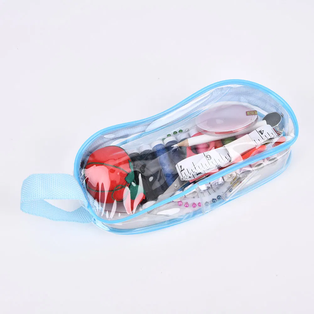 Factory Supply Home Travel PVC Packing Bag Sewing Kit Travel Needlework for Beginner