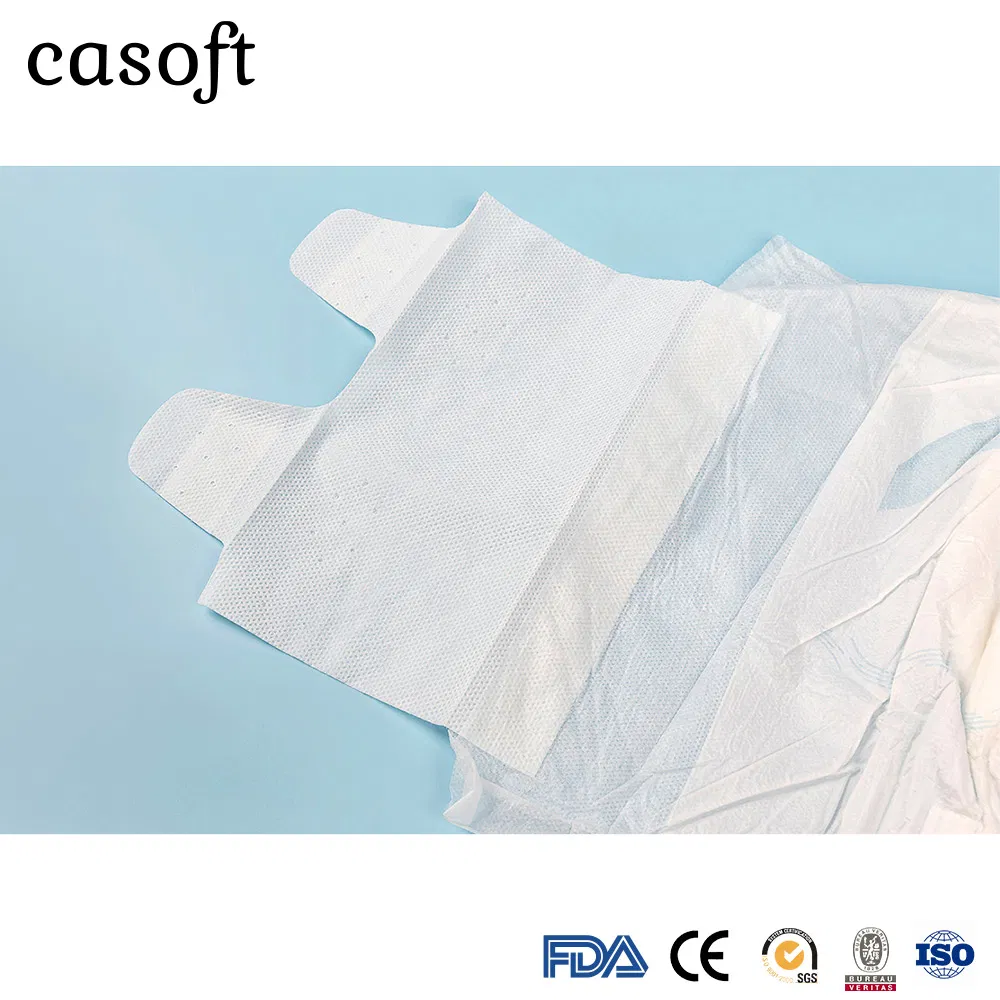 OEM Casoft Disposable Adult Diaper with "S" Cut Manufacturer for Elderly People Cheap Price Free Sample Print PE Back Sheet for Russia Market