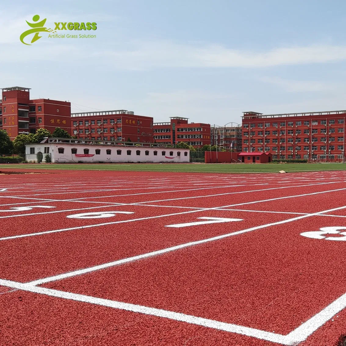 Direct Manufacturer Supply Outdoor Sports Flooring with EPDM Rubber Granules Running Track for Stadiums