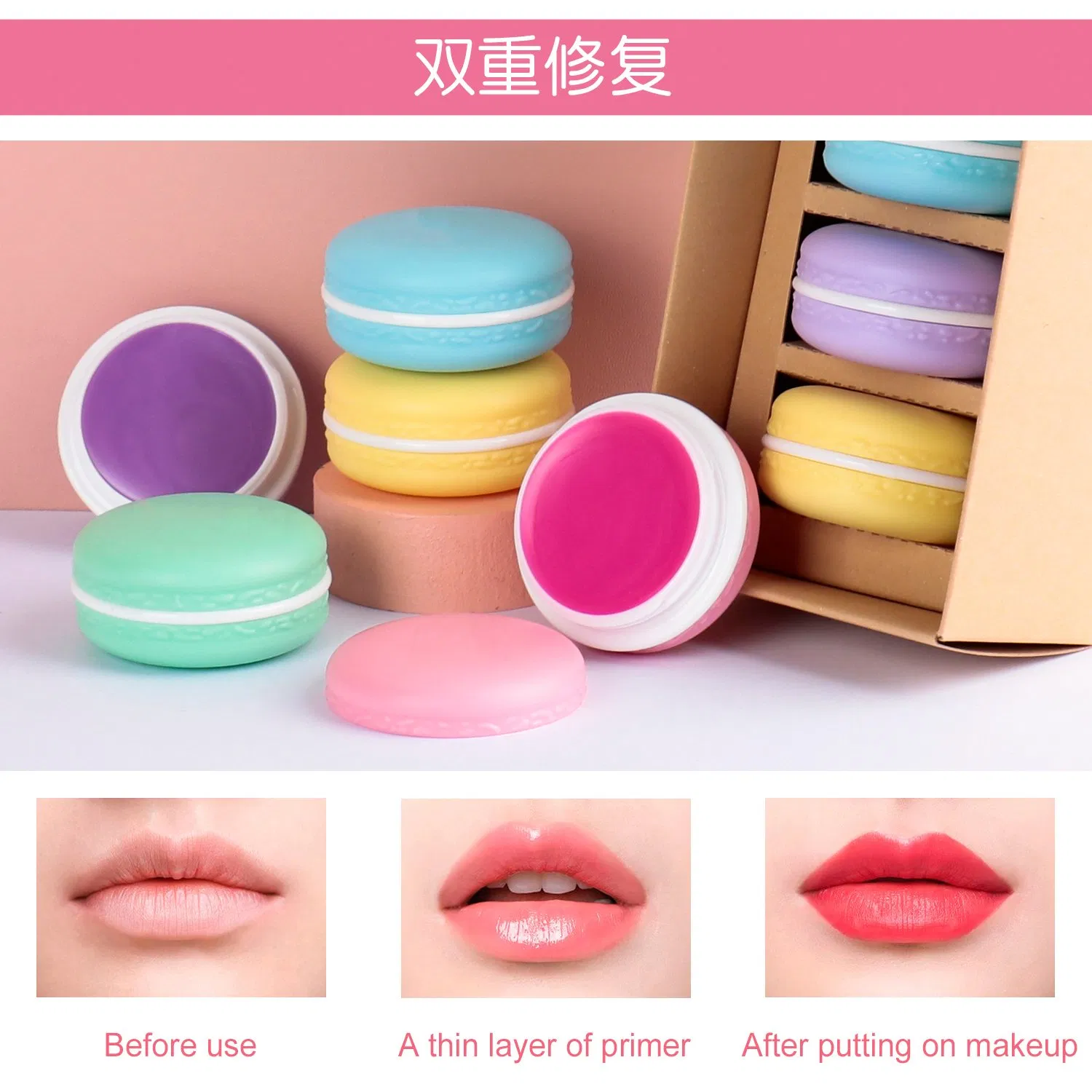 Moisturizing Lip Balm Set with Various Flavors Lip Balm