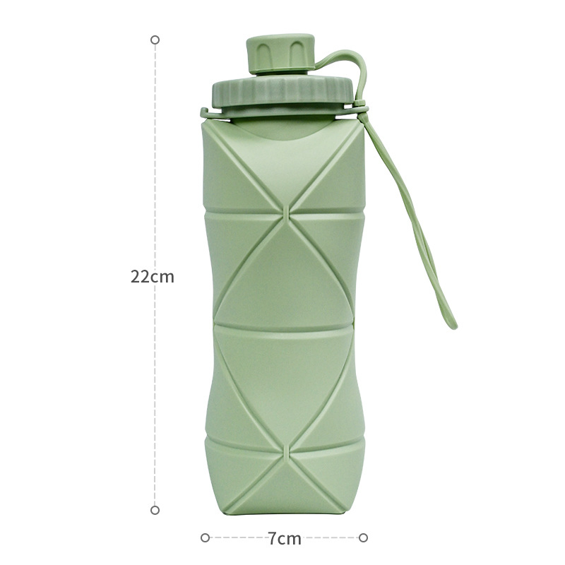 Складная силиконовая кружка 600 мл для путешествий