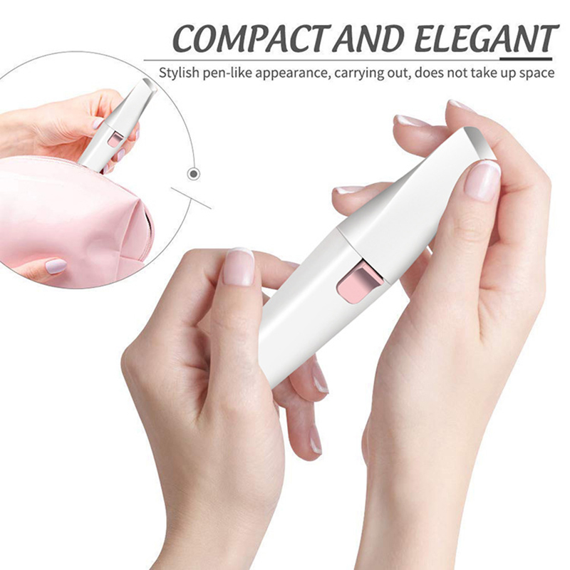 Hadiyah Beauty 2 in 1 Electric Eyebrow Trimmer Mini Face Body Hair Remover
