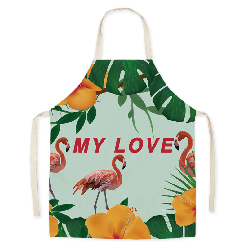 Adversting Customizable Trademark Apron Garden Clean Use Polyester Cotton Custom Logo Waiter Garden Apron