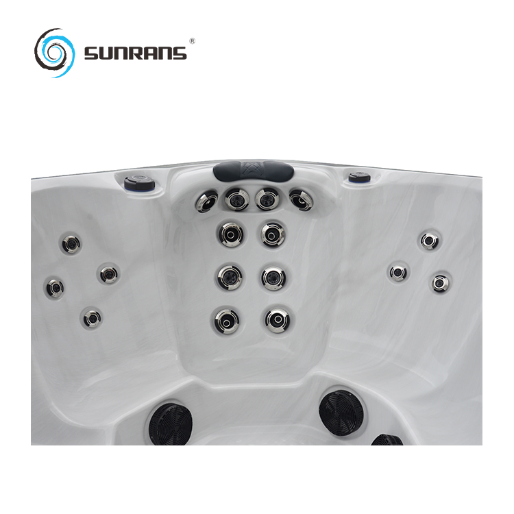 Sunrans Acrylic Massage 6 Person Outdoor SPA High Quality Luxury Hydro USA Balboa Hot Tub for Backyard