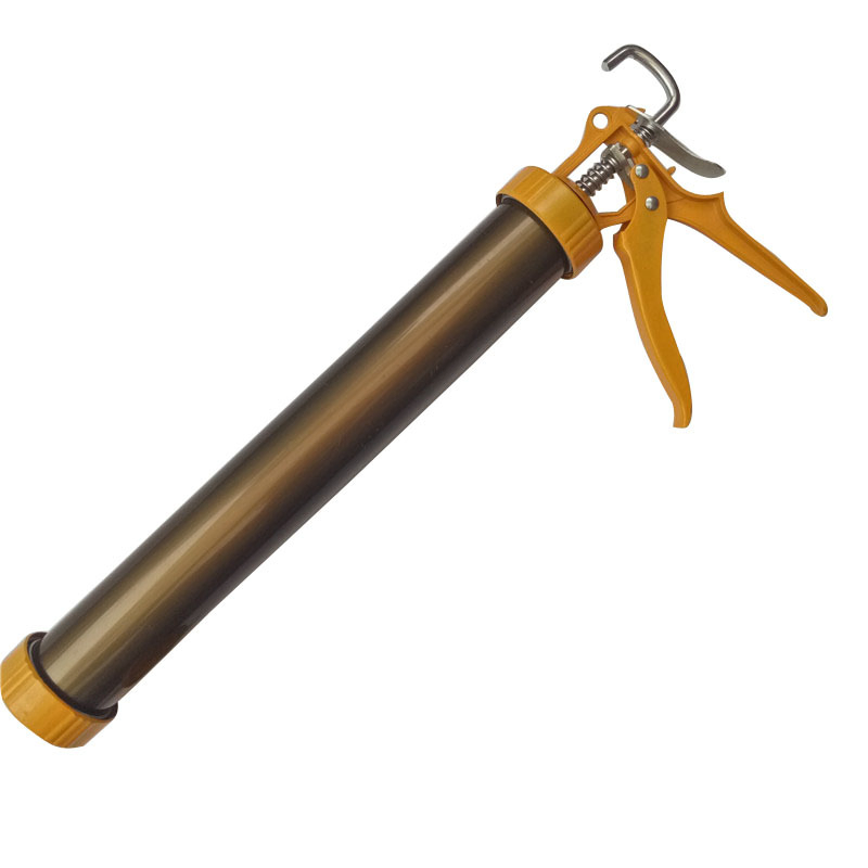 Aluminum Alloy Manual Sausage Caulking Gun 600ml Glass Silicone Gun Hand Tool