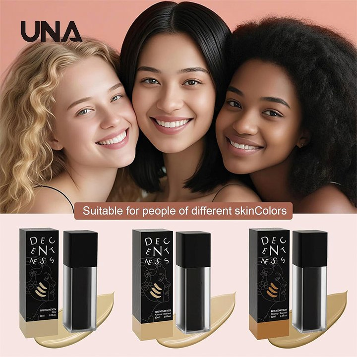 OEM Custom Logo Private Label Face Liquid Foundation Makeup Waterproof Matte Full Coverage Foundation for Dark White Skin Tint