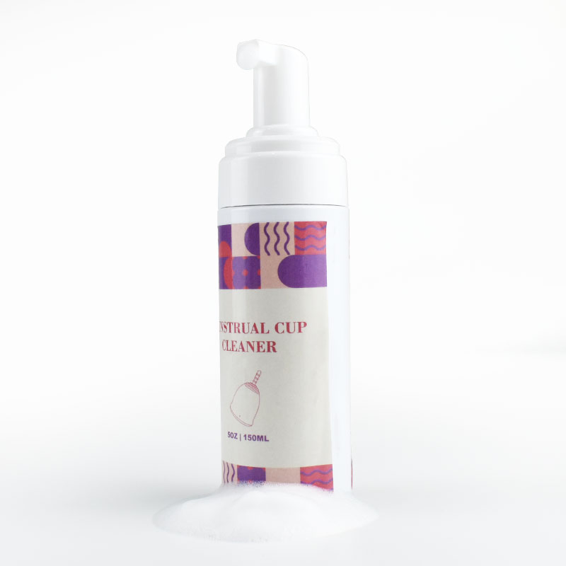 Menstrual Cup Cleaner - Unscented Foaming Sterilizer Wash for Silicone Period Discs Organic Ingredients, Natural, pH-Balanced