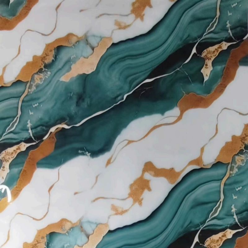 New Marble Design Wrapping Profile PVC Decorative Film for Furniture Marble Membrane Pressing Flat Lamination PVC Film