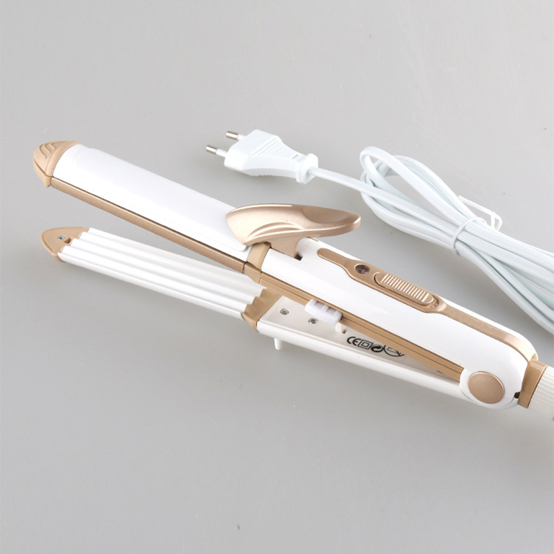 Portable Hair Straightener and Curling Iron Multi Function 3-in-1 Don"T Damage Hair Home Use