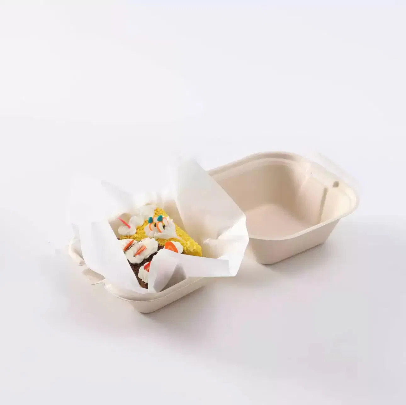 Биоразлагаемый контейнер для бургеров 15 см