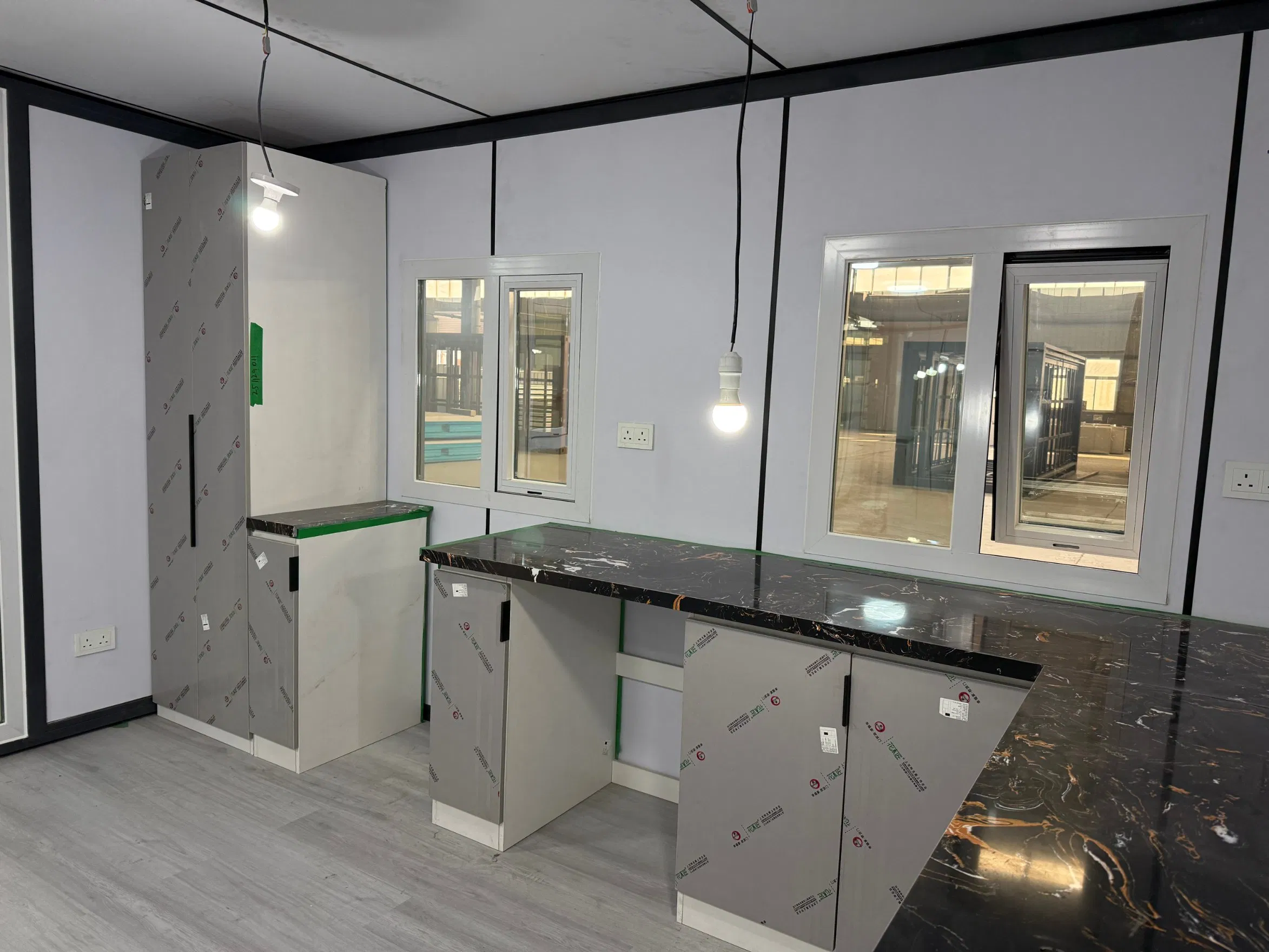 25FT Expandable Container Home with Two Bedrooms and Bathroom