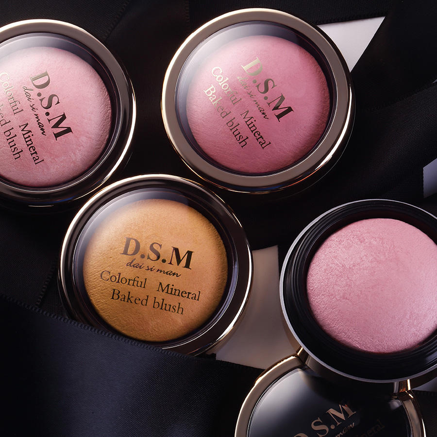 Dsm Skin Fitting Cheek Blusher Powder Soft Colorful Mineral Blush
