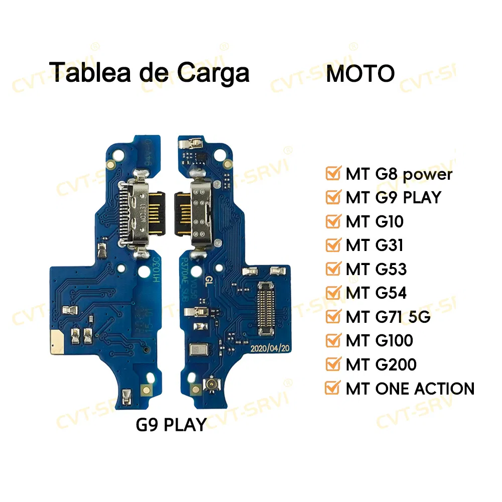 Шлейф разъема зарядки для Motorola E5, E6, E7, G6, G8, G9 Play
