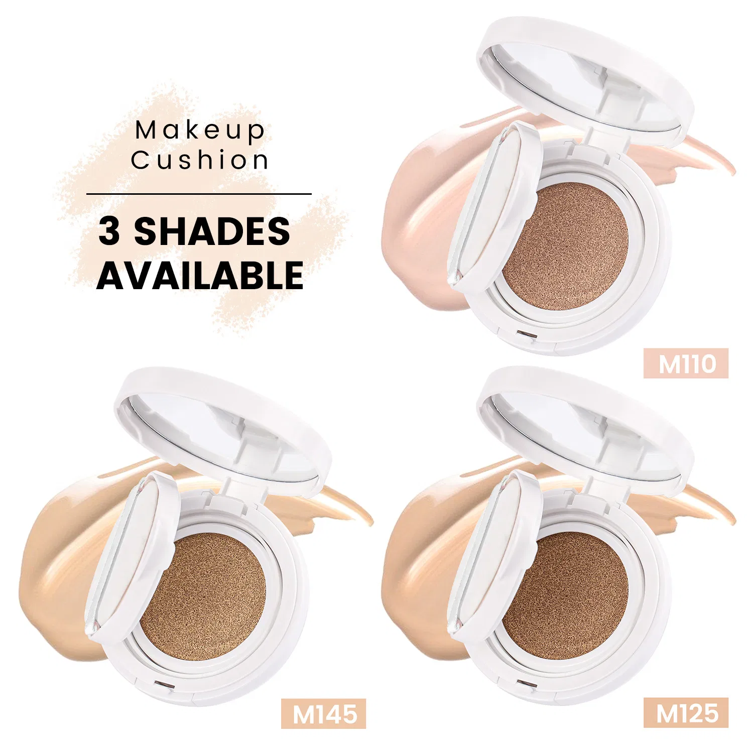 Custom Logo Face Cosmetics Makeup Bb Cushion Foundation Whitening Mineral Oil Control Air Cushion Foundation Cream