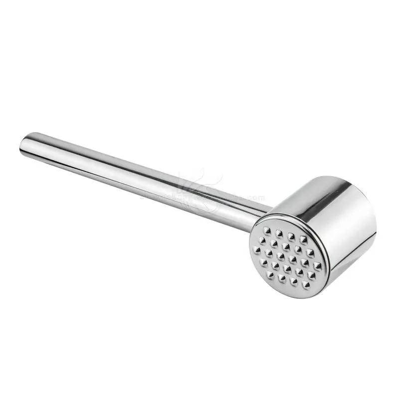Mini Round Shape Kitchen Stainless Steel Dual-Sided Meat Tenderizer Mallet Hammer Pounder
