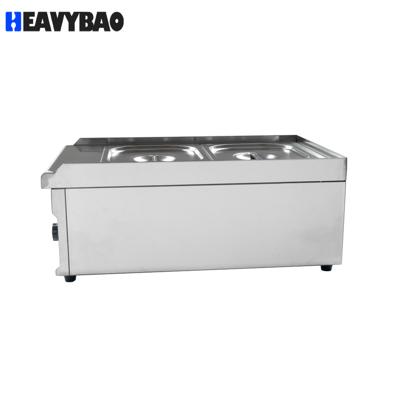Heavybao Commercial Electric 2 Pan CE RoHS Catering Energy-Saving Bain Marie for Restaurant