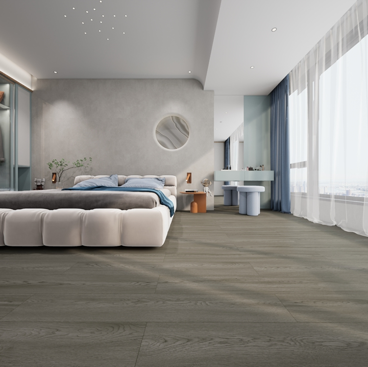 German Parquet 18 mm Rustic Chevron 4V Groove Click Floating Wood Flooring Boards in Stockholm