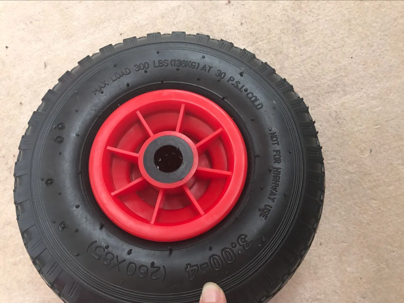 PU Foam Flat Free Wheel 350-4 Hand Truck Trolley 10 Inch