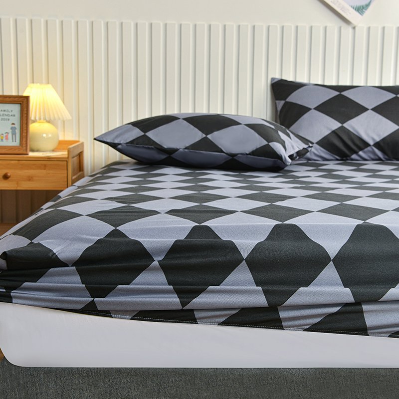 King & Queen Sheet Set 4PCS Bed Linen & Pillowcases Cooling Quilt Cover Stain Resistant