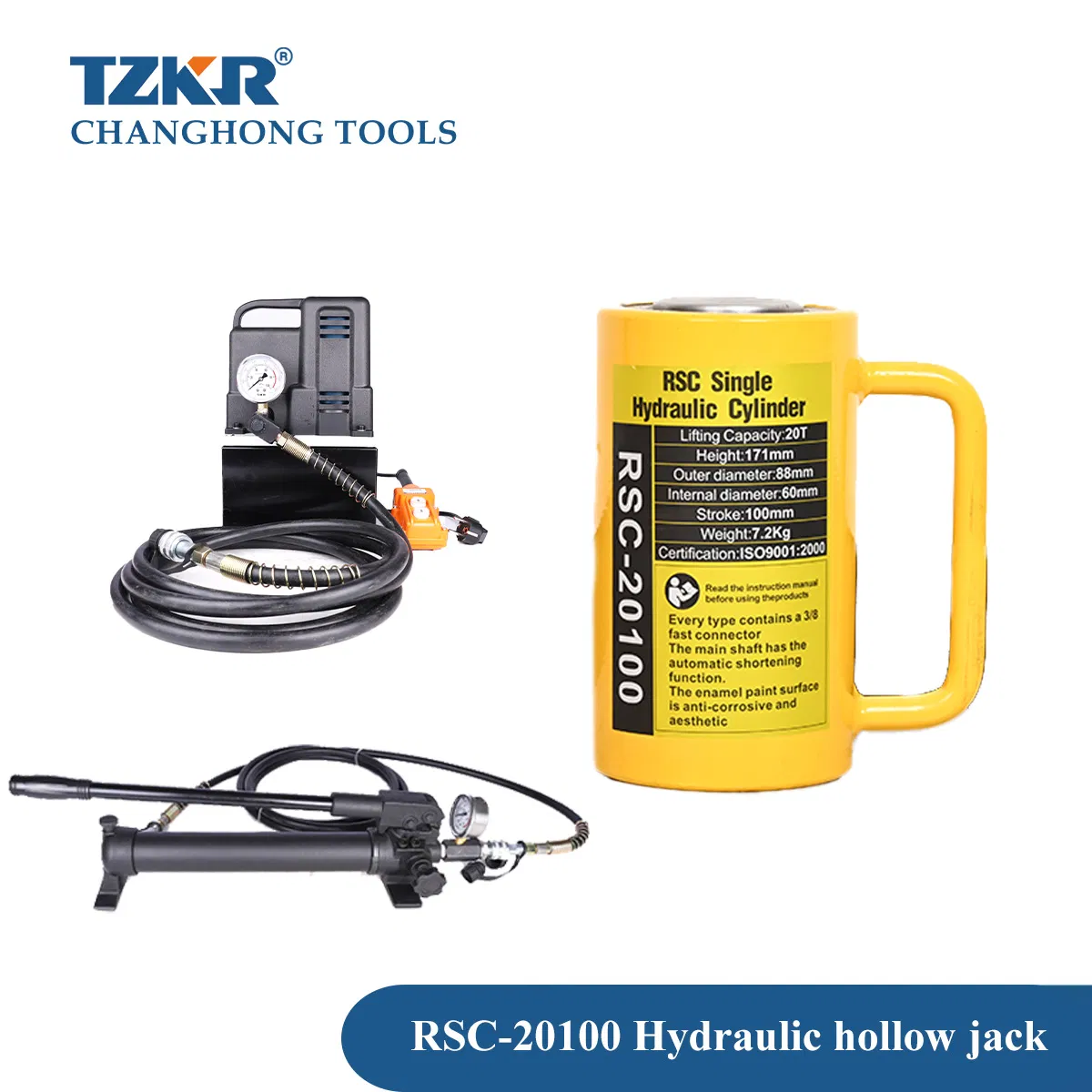 Rsc-20100 20 Ton Lift-up Barrier Free Sufficient Tonnage Sufficient Stroke Hydraulic Cylinder Jack