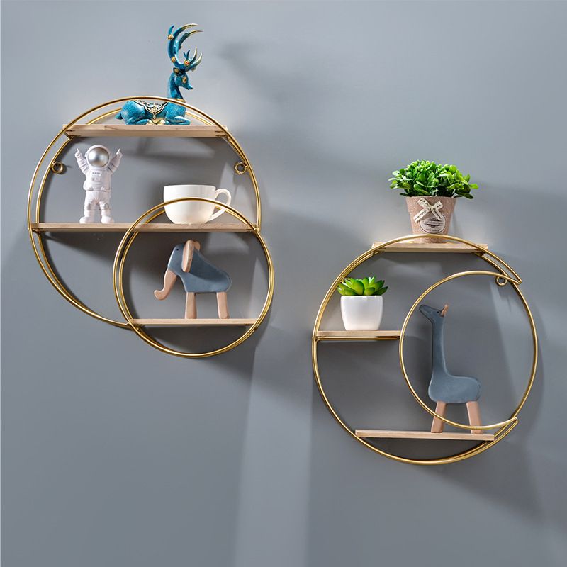 Nordic-Style Creative Restaurant Wall Decoration Shelf