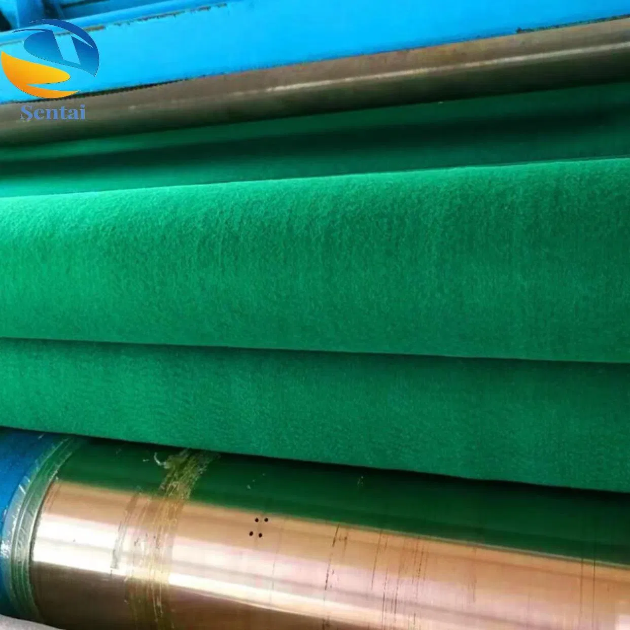 Export 500 Grams of Green Geotextile for Highway Maintenance, Permeable and Dustproof Construction Site, Sun Shading Geotextile for Greening