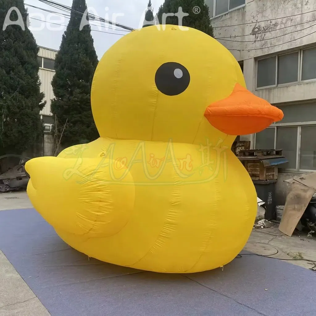 Outdoor Events Advertising Inflatables Yellow Duck Balloon Material with Blower