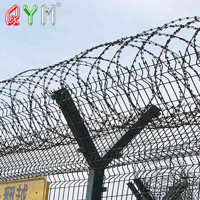 Anti Climb Airport Fence Razor Wire Prison Fence