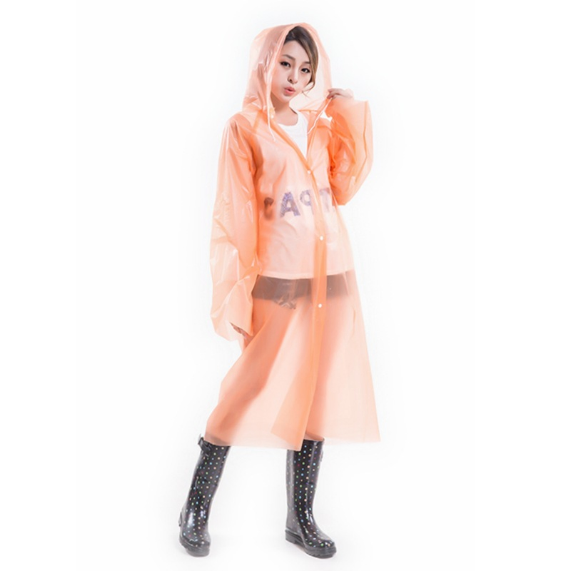 Cheap Disposbale Long Sleeve PE Raincoat Rpe-072