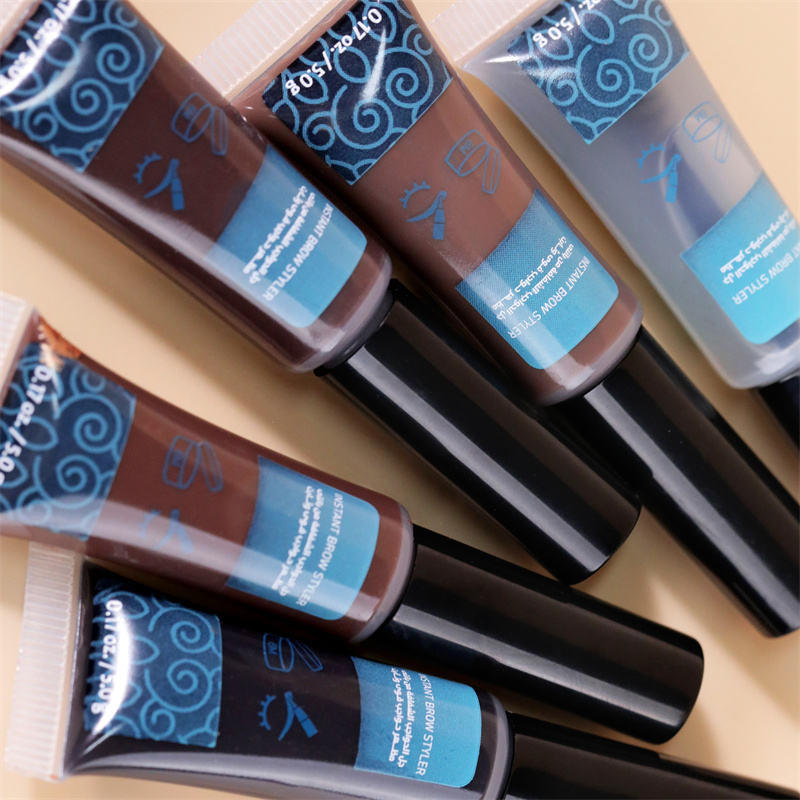 Wholesale Makeup Eyebrow Tinted Setting Brow Gel Clear Vegan Wax Eye Brow Wax Gel Lifting Private Label Eyebrow Gel