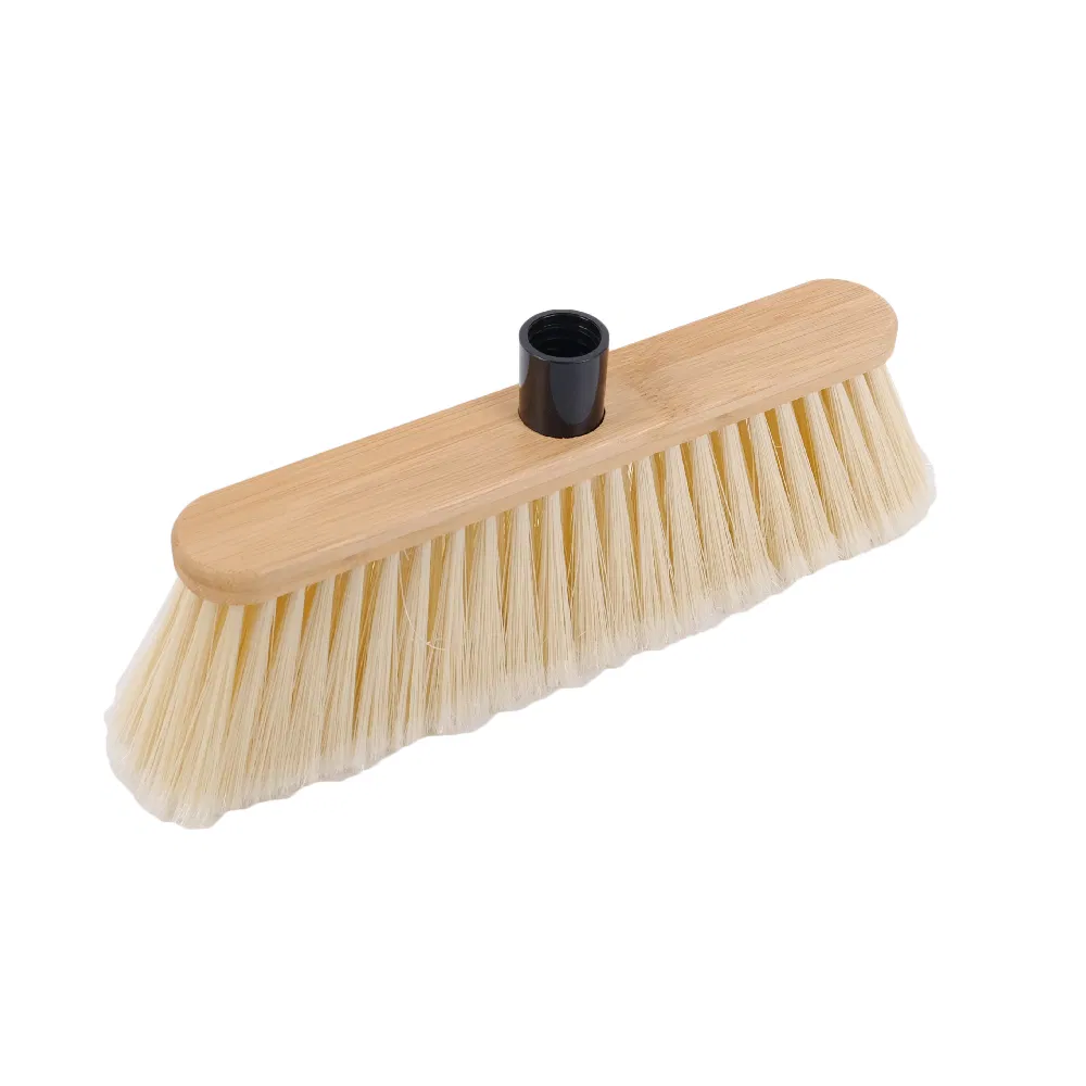 44086 Customized Household Eco-Friendly Long Handle Bamboo Brushes Cleaning Brooms