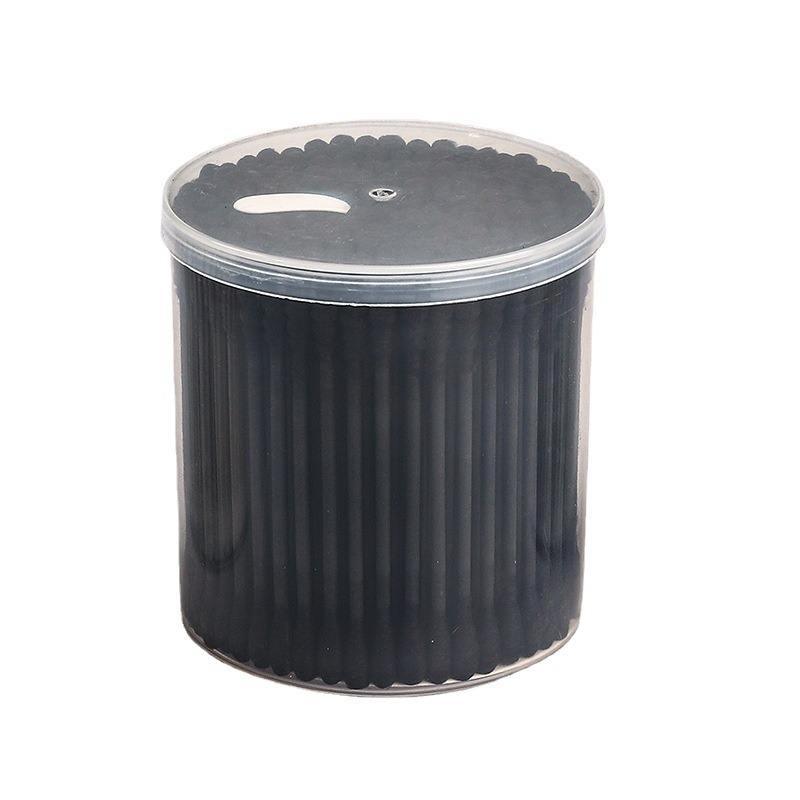 Portable Cotton Swabs with Cardboard Sticks in a Cylindrical Container.