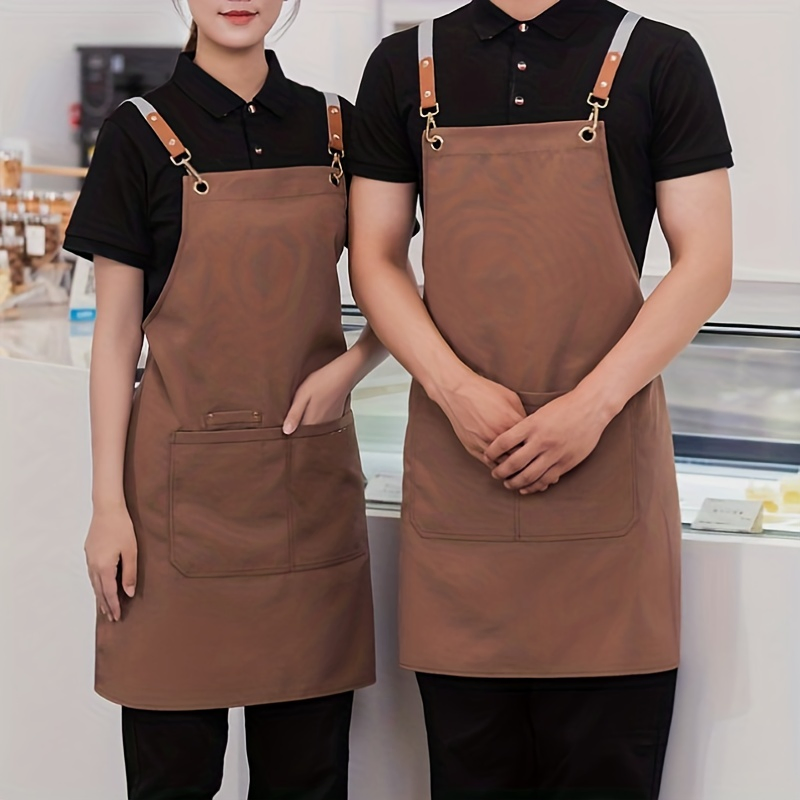 Promotional Durable Stylish Polyester Multipurpose Waterproof Canvas Apron Barista Work Clothing
