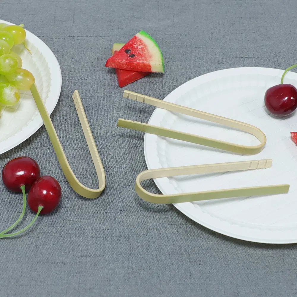 Disposable Bread Clip Manufacturing 16cm Bamboo Bread Toaster Clip Wholesale Bamboo Tong