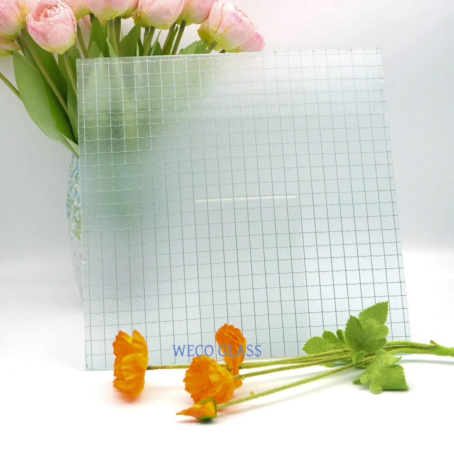 8mm Thickness Excellent Grade Molding Precision Clear Pattern Glass Figured Glass