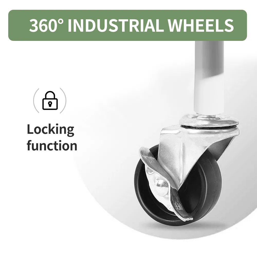 Versatile 2 Tier Trolley Cart for Home and Office Organization