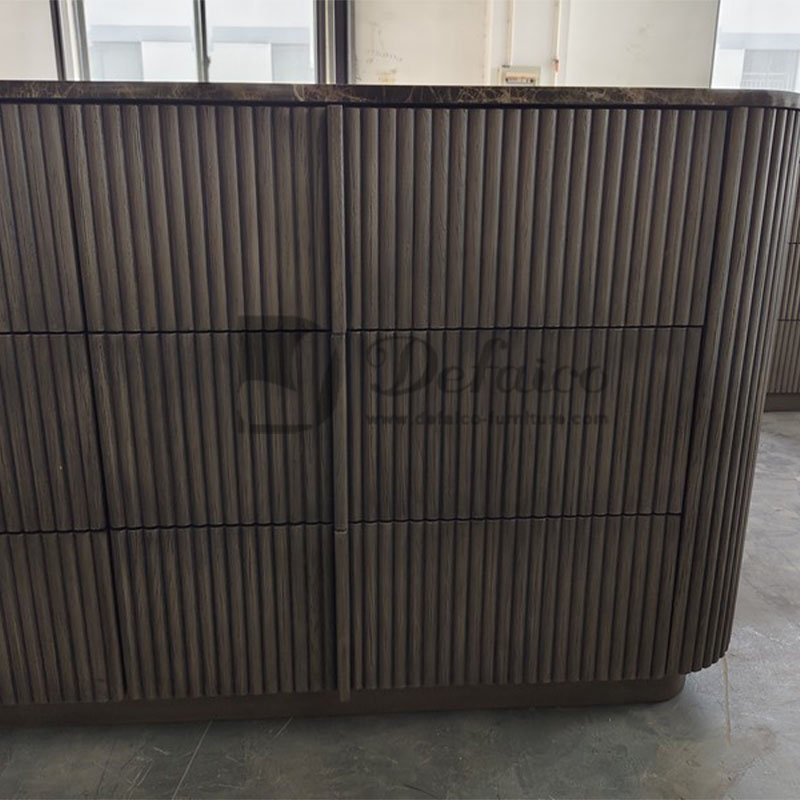 Мебель для гостиной дерево мрамор с ящиками