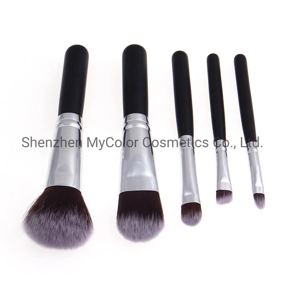 Mycolor Private Label Make up Brushes 5PCS Travel Makeup Brush Kit Foundation Powder Eye Shadow