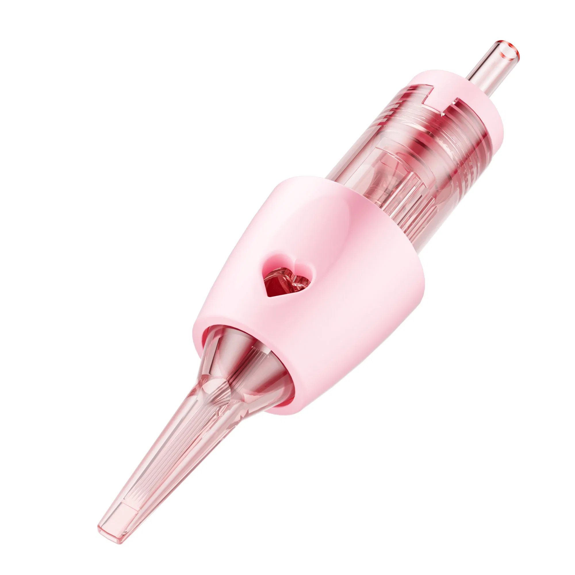 Disposable Permanent Tattoo Stainless Steel Cartridge Needles with Heart Finger Rest