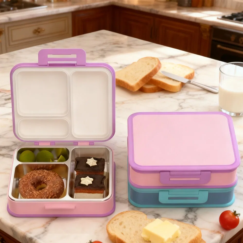 Aohea High Quality Leakproof Portable Durable Bento Lunch Box for Kids